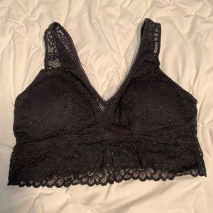 Black bralette size large